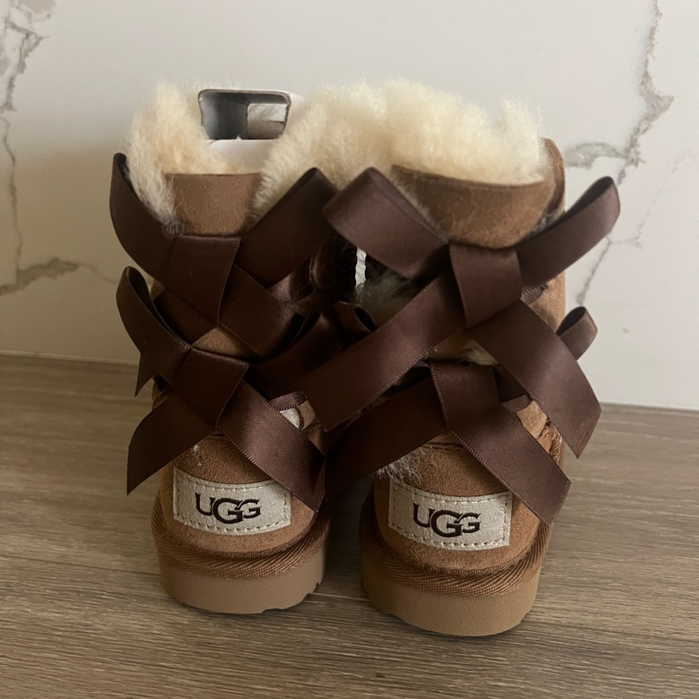 UGG T BAILEY BOW II BROWN TODDLER